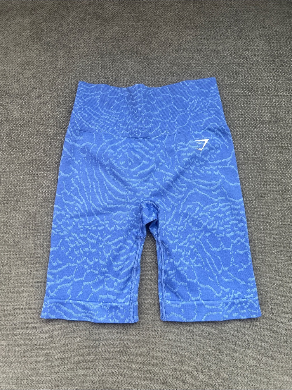 Gymshark Women’s Electric Blue Patterned Bike Shorts